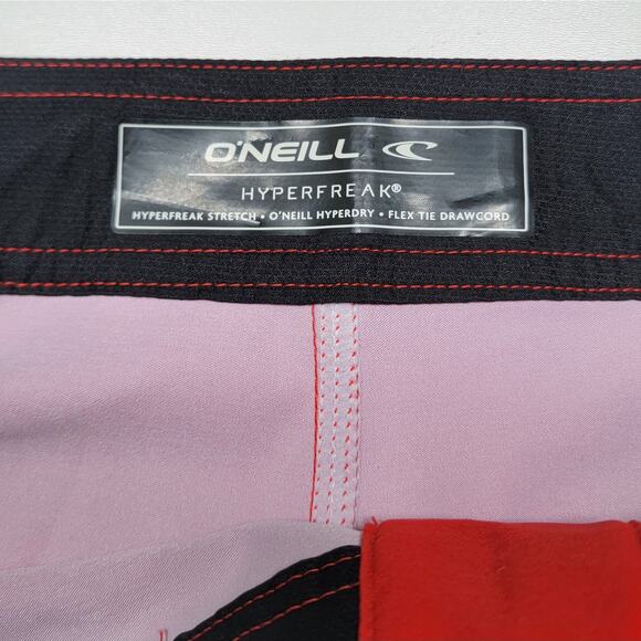 NWT O'Neill Hyperfreak Heat Stripe Boardshorts - Picture 2 of 7